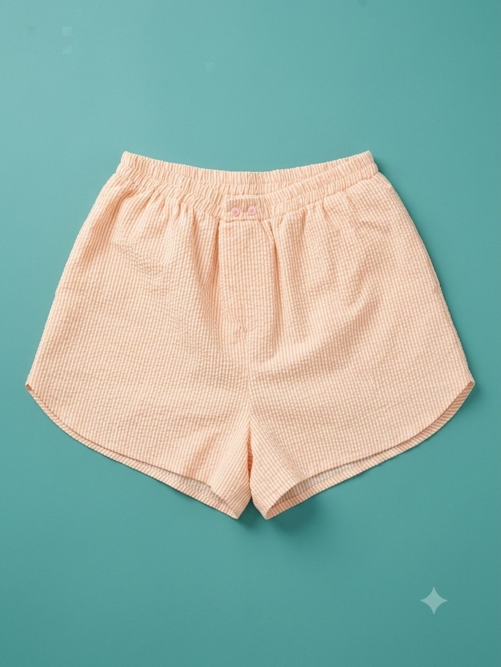 Free People Intimately Cloud Nine Seersucker Boxer Shorts - Small